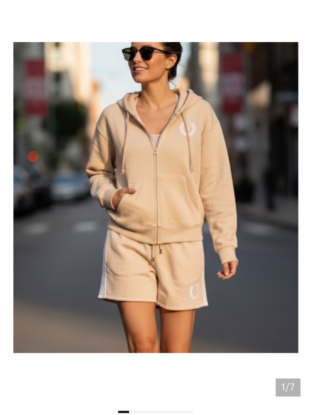 PINK Victoria's Secret Hoodie-Shorts Set